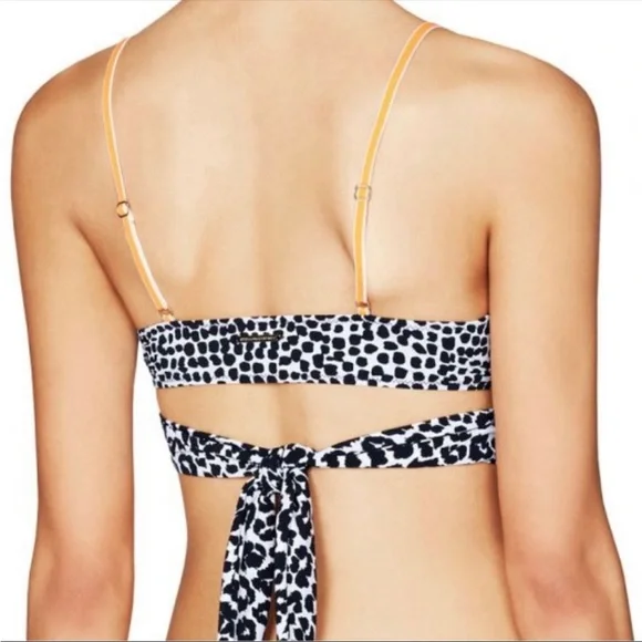 STELLA McCartney Leopard Wrap bikini top two piece swim, Sz M, NWOT - Picture 3 of 7